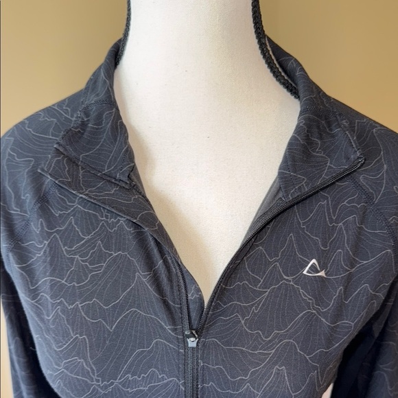 Paradox Pullover Merino Wool Blend Base Layer 1/4 Zip Black Grey Women's Size S - Picture 2 of 14